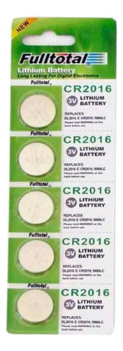 Blister 5 Pilas Cr2016 Bateria 3v Litio