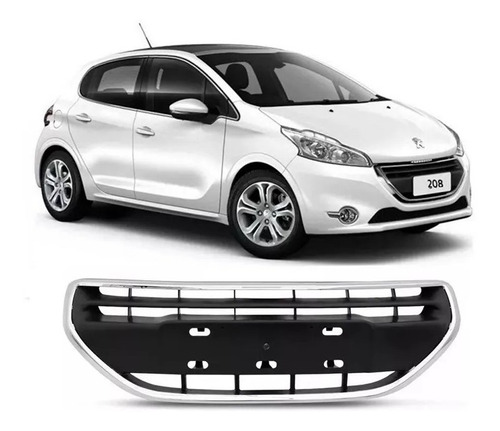 Grade Radiador Peugeot 208 2013 2014 2015  Friso Cromado