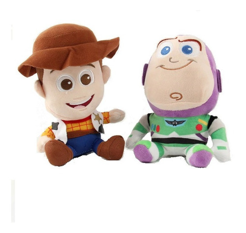 Kit Com 2 Bonecos Wood + Buzz Lightyear Toy Story Cod 341
