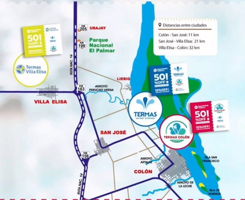 Cabaña Totalmente Equipada A Metros De Termas De San José Y