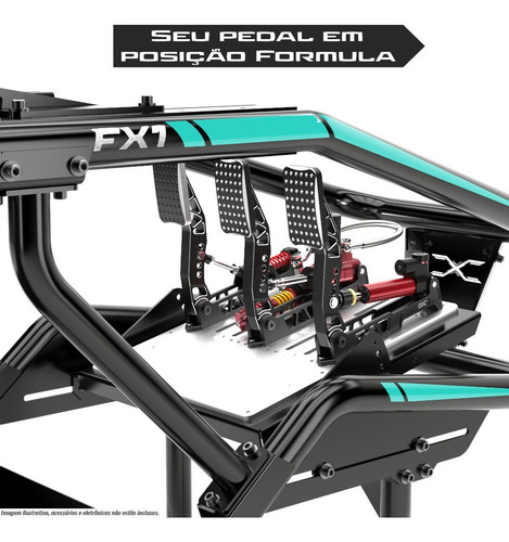 Cockpit Suporte Para Volante Estação Completa Fórmula 1 Fx1