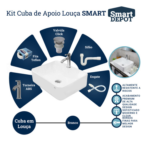 Cuba Com Torneira Silm Abs