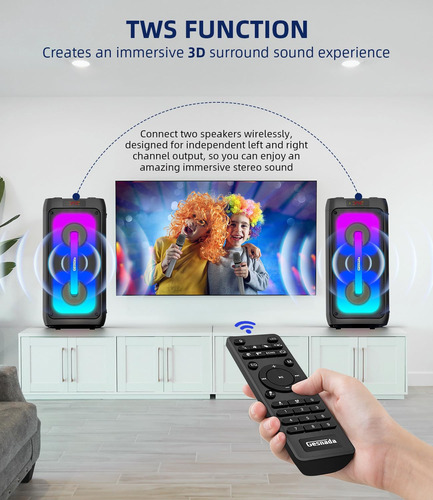 Máquina De Karaoke Gesnada K68 Para Adultos Con 2 Micrófonos