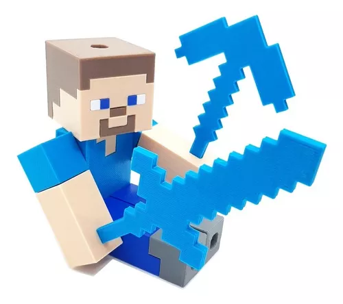 Boneco Minecraft Steve Articulado