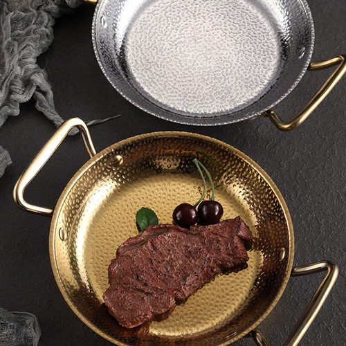 Olla Seca Multiusos, Utensilios Orejas De Oro Plateado 26cm