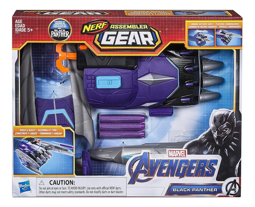 Avengers Marvel Endgame: Nerf Black Panther Ensamblador Gear