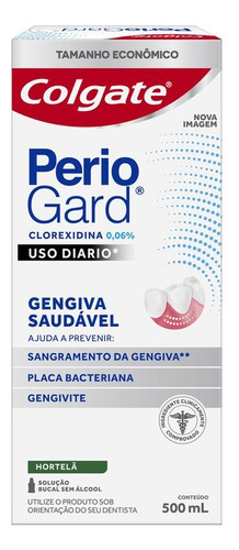 Enxaguante Bucal Colgate PerioGard Uso Diário Sem Álcool 500ml