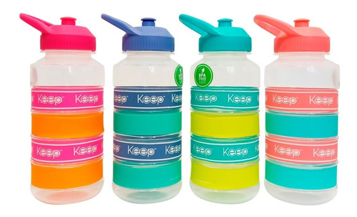 Botella Keep Big Bands 1 Litro Colores Surtidos Oferta