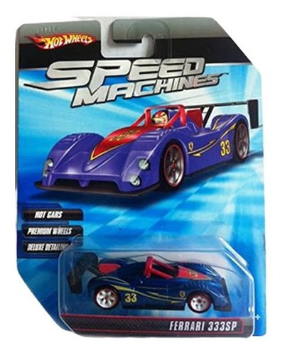 Hot Wheels 2010 Ferrari 333sp Azul Speed Machines 1/64