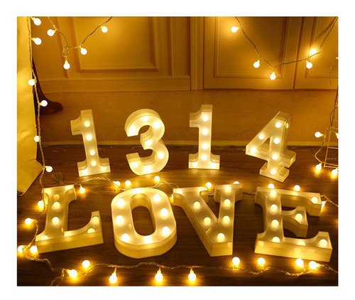 26 Luces Led Con Letras Y Números Del Alfabeto, Símbolo  [u]