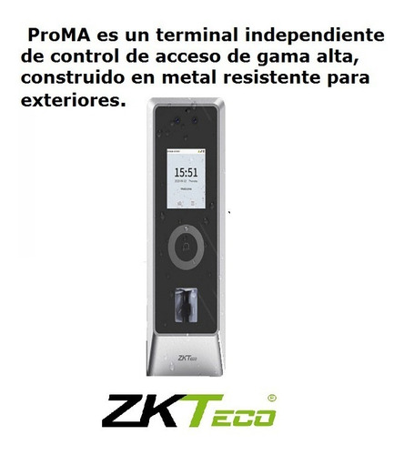 Imagen 5 de 9 de Control De Acceso P/exteriores Proma Zkteco