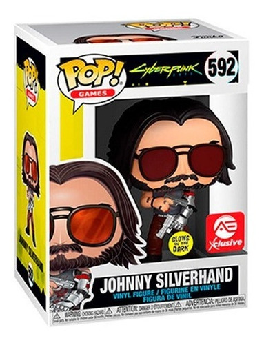 Figura Funko Pop, Johnny Silverhand - Cyberpunk - 592 Gitd