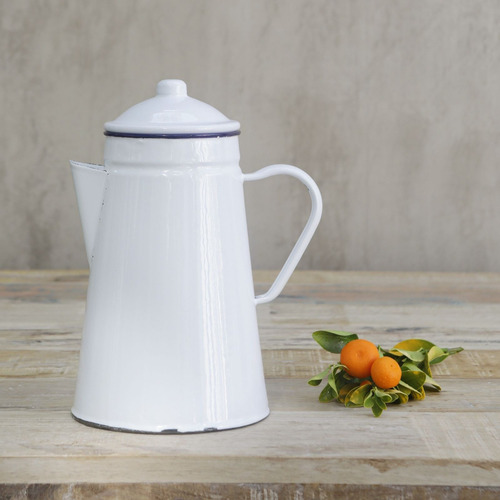 Jarro Enamel Color Blanco