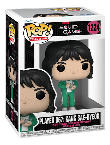Funko Pop Tv El Juego Del Squid 1224 Sae Byeok 067 colecionável +3 bonecos