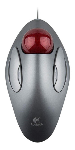 Imagem 1 de 2 de Mouse Trackball Logitech  Trackman Marble Cinza
