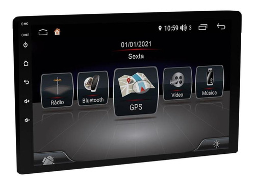 Imagem 3 de 6 de Central Multimídia Renegade 3gb/32gb + Moldura + Cabos Winca
