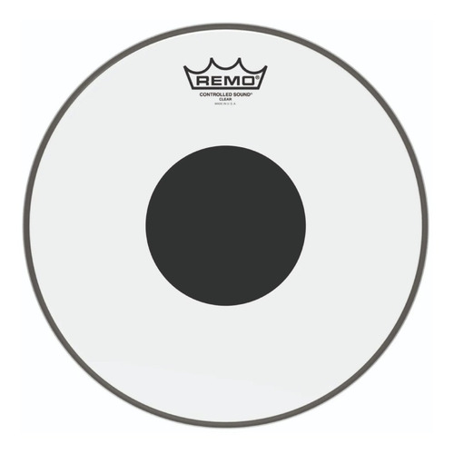 Parche Remo Cs 16 Transparente Centro Negro Cs-0316-10