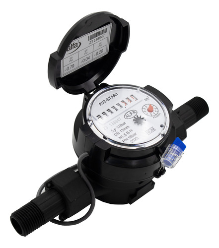 Medidor De Agua Potable Chorro Único 1/2 Nylon Marca Alfa