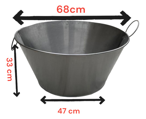 Cazo Para Carnitas O Freír De Acero Inoxidable #70