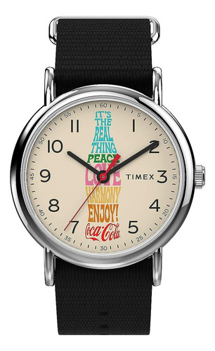 Reloj Timex® X Edición Limitada Coca Cola® Luz Indiglo Color de la correa Negro