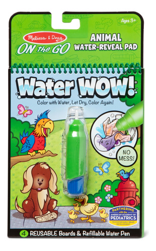 Melissa &amp; Doug On The Go Water Wow! - Libreta De Activi.