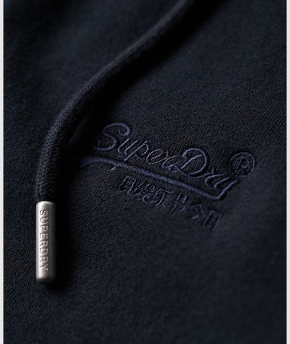 Exclusivo Poleron Con Capucha Superdry, Navy Xl