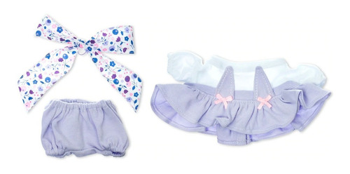 Imagen 3 de 4 de Ropa Acc. De Juego Vestido Lila Neonato Distroller 980991