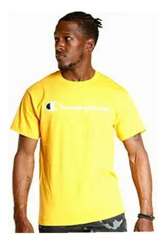 Playera champion amarilla hotsell