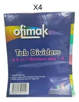 Comprar Separadores 8 Divisiones De Colores Plasticos