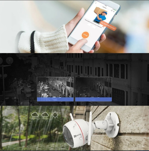 Cámara de seguridad Ezviz CS-CV310-A0-1B2WFR con resolución de 2MP visión nocturna incluida