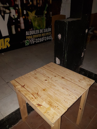 Mesa De Pino 70x70 Cm