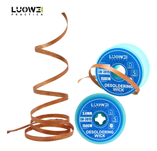 Kit Com 10 Fita Malhas Dessoldadora Lw-3015 3,0mm 150cm
