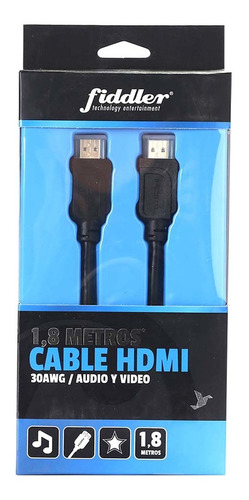 Cable Hdmi Fiddler 30awg 1,8 Metros