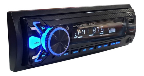 Radio para auto Cymaco V8 con USB, bluetooth y lector de tarjeta SD