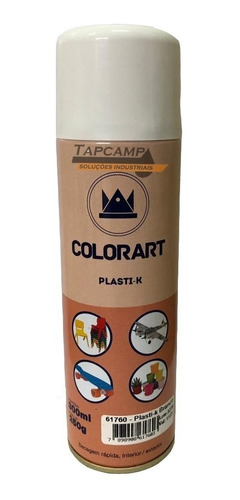 Tinta Branco Brilho Plasti K Spray Para Plástico Colorart