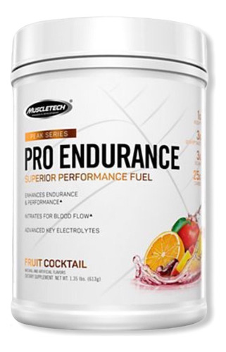 Muscletech Pro Endurance Peak Series - Pre Entreno Superior- Sabor Fruit Cocktail