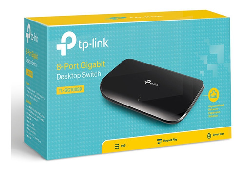 Tp-link Tl-sg1008d Switch 8 Puertos Giga 10/100/1000 Desktop