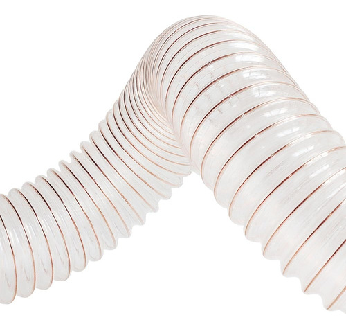 Manguera Aspirapolvo Poliuretano Y Alambre Acero 102mm X Mts Blanco