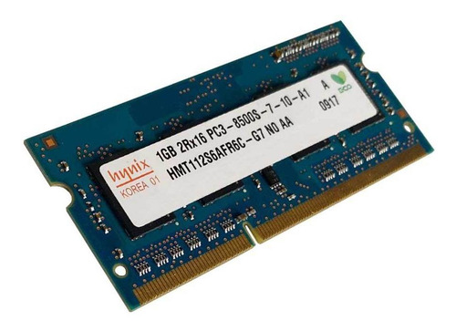 Memória Notebook Ddr3 1gb 8500s 1066mhz