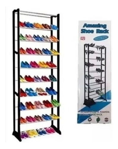 Zapatero 10 Niveles Hasta 30 Pares Desarmable Liviano Zapato