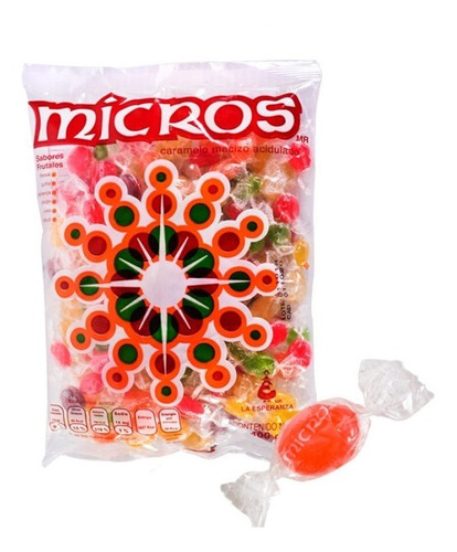 La Esperanza Dulces Caramelos Micros Macizos 200pz 400gr