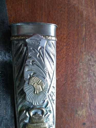 Cuchillo Verijero Arbolito,broker , Echó En Plata Y Oro