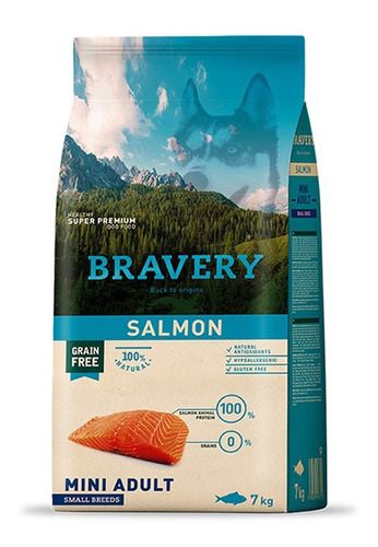 Bravery Mini Adult Salmón 7 Kg