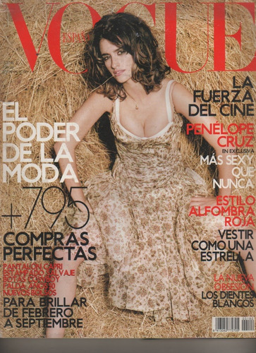 Lote 3 Revistas ** Vogue ** España - Año 2004 - P Cruz (Usado)