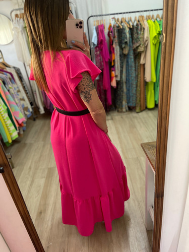Vestido Largo Liso Mujer The Big Shop