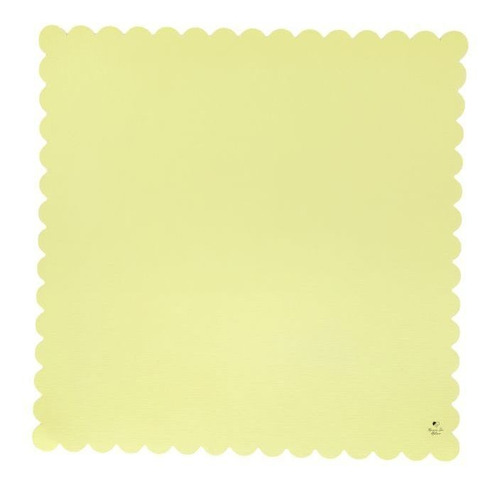 Papel Especial Para Scrapbook Amarelo 220grs 6 Folhas