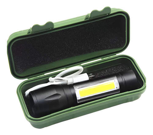 Linterna Tactica Recargable De Larga Distancia Led