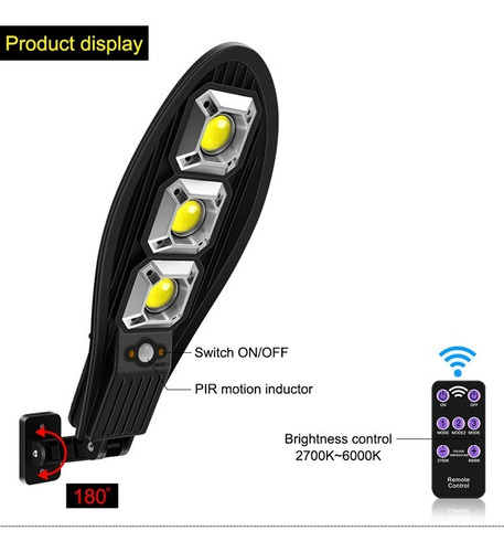 2 Unids 500w Led Impermeable Sensor De Movimiento Pir Luz So