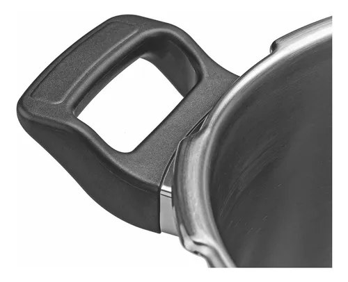 Olla a presión Tramontina Brava de acero inoxidable con triple fondo, 22 cm y 6 L
