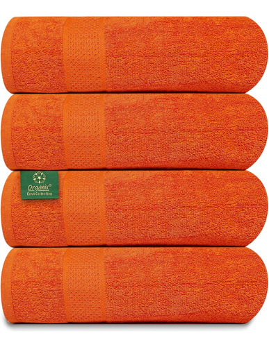 Paquete De 4 Toallas De Baño De Algodón Reciclado 450 Gsm